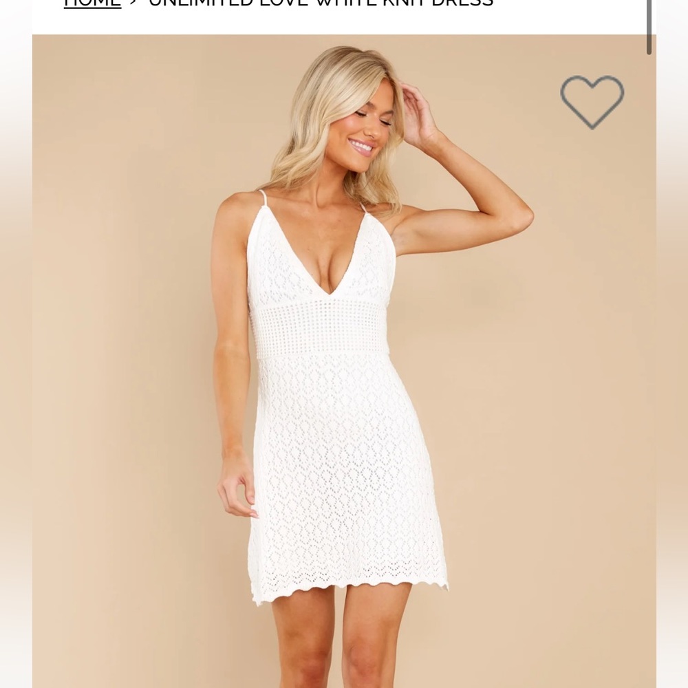Brand new with tags crochet mini dress with open back size L